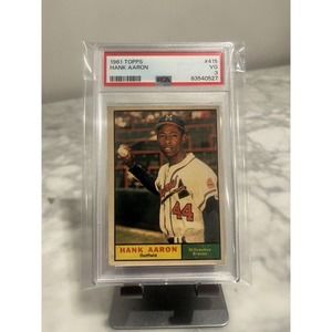 1961 Topps HANK AARON HOF #415 PSA 3 VG BRAVES